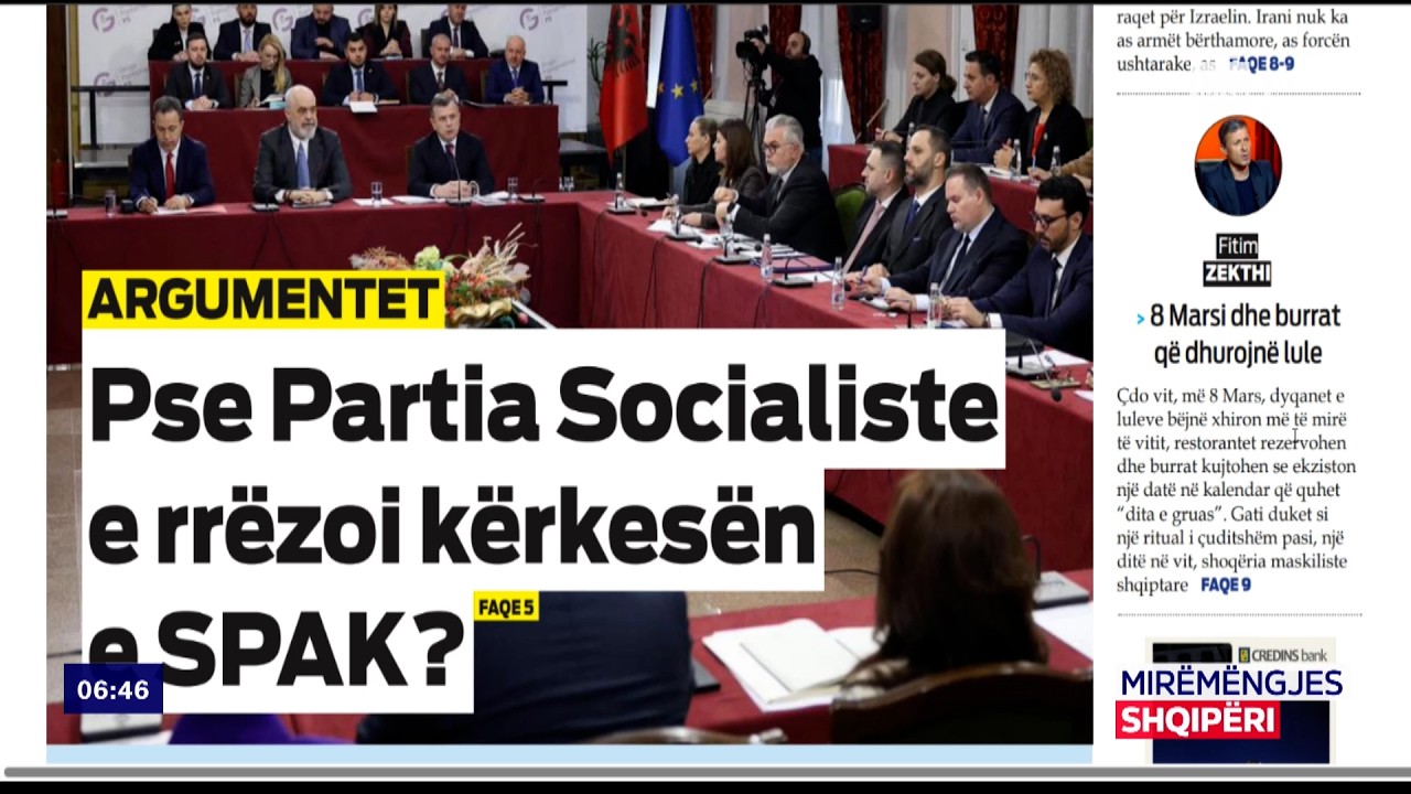 Shtypi i Shqipërisë dhe i Kosovës - 10 Mars | Mirëmëngjes Shqipëri