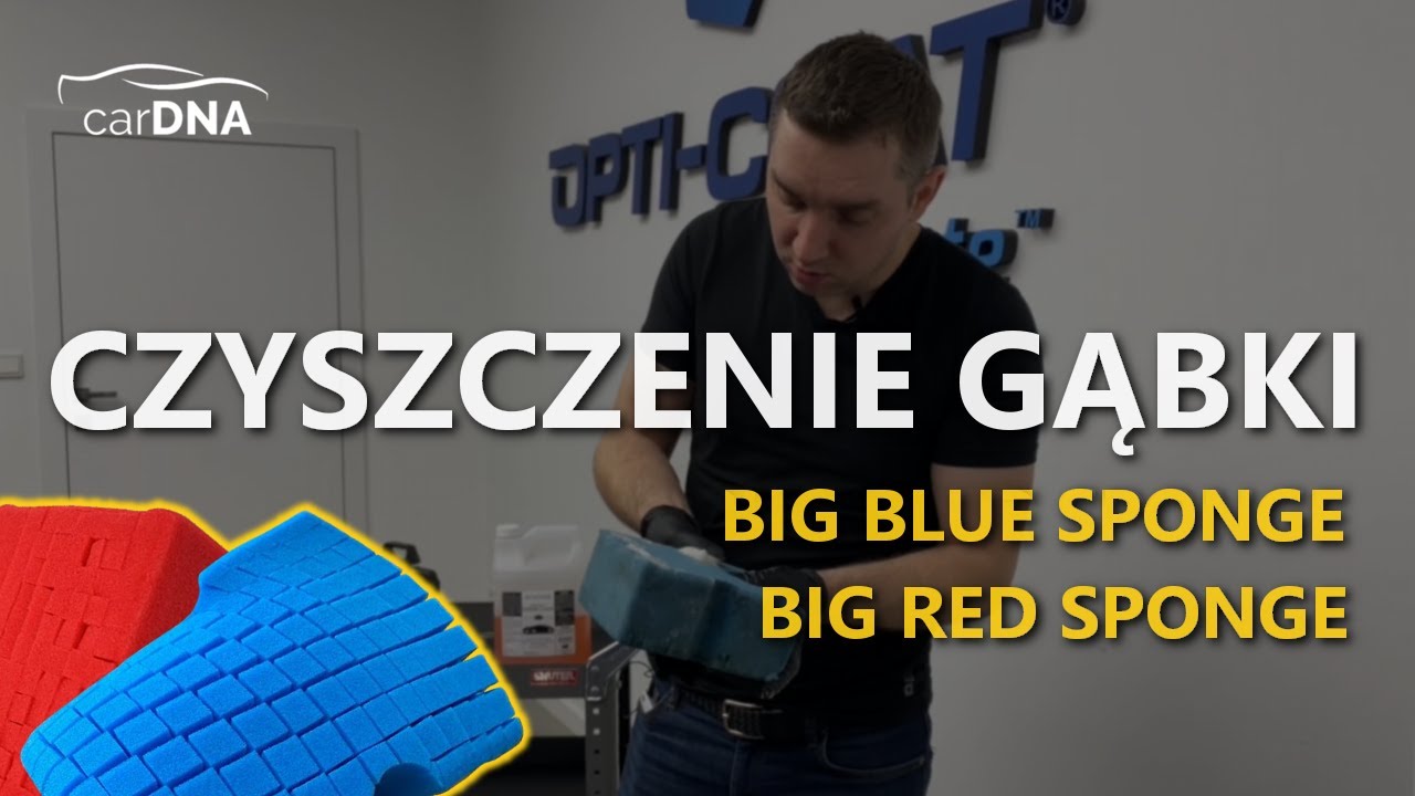 CZYSZCZENIE GĄBKI - Big Blue Sponge /  Big Red Sponge Optimum | CARDNA