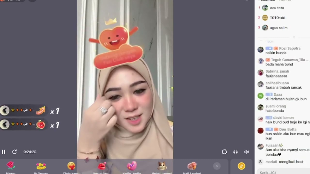 ibuk fauzana live 12 feb 26#fauzana #lucu #masiyun #funny