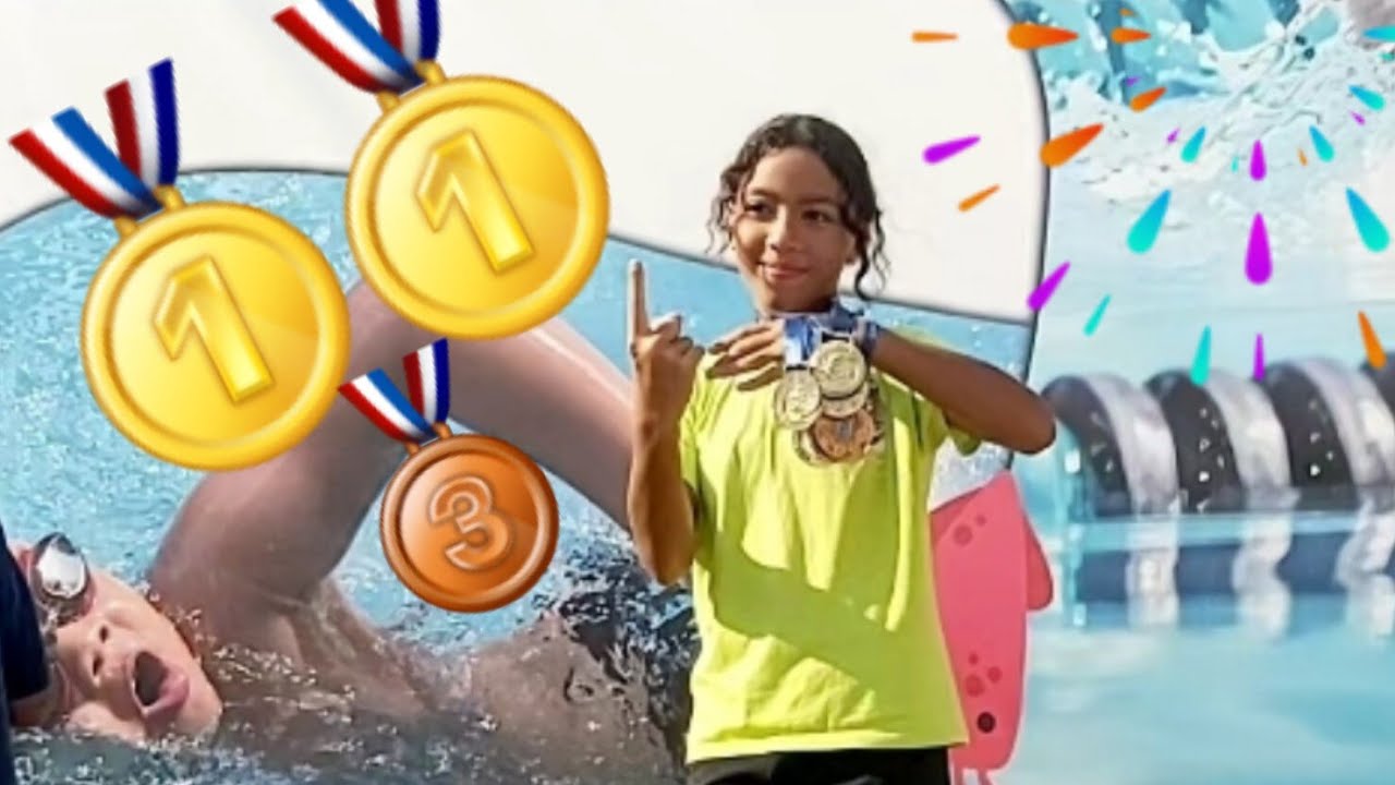 2 دهب 🥇🥇1 برونز 🥉والف جنيه 1000 مكافأة  💵  لبطلة براعم القاهرة 🏊‍♀️