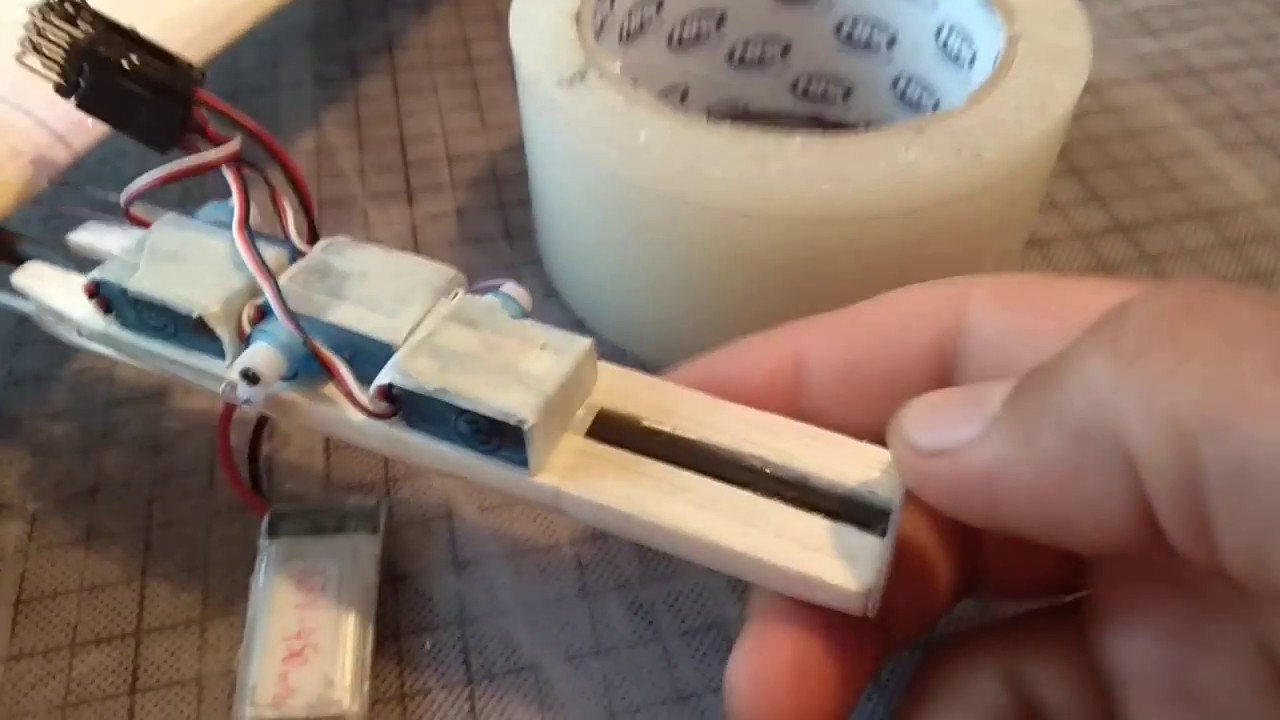 1m balsa DLG glider with ailerons - scratch build DIY