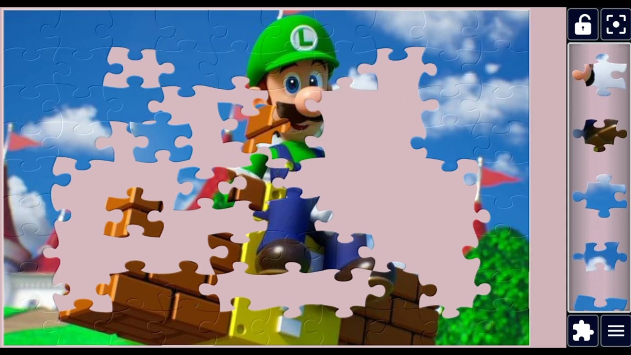 Luigi on Brick Wall puzzle 🏰#Luigi #Mario#jigsaw puzzle #Gaming 🚀@puzzlemaster1034