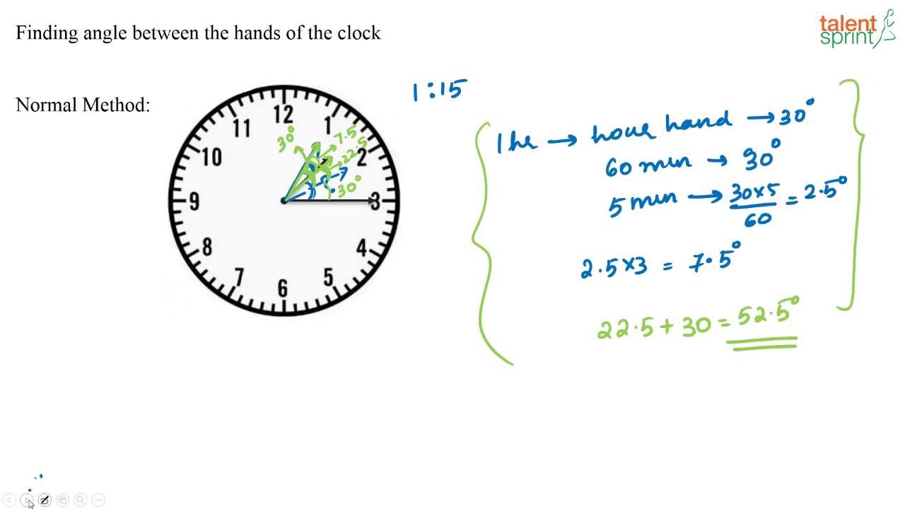 Model 1 - Finding Angles between Hands of Clock | Clock | Quantitative Aptitude | TalentSprint