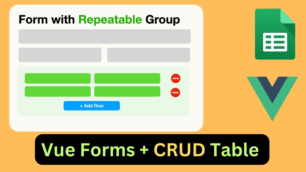 Form with Repeatable Group using Vue JS and Google Sheets | Part-II #vuejs #googlesheets