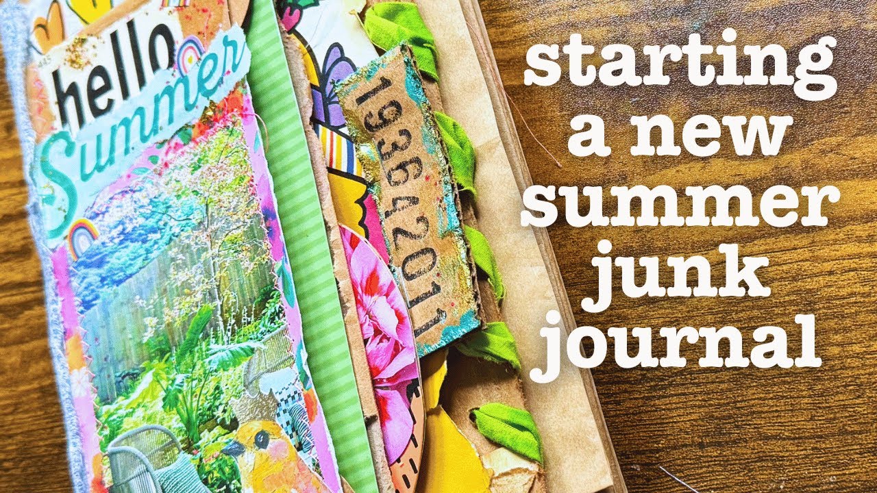 embellish my junk journal cover with me! 🌈