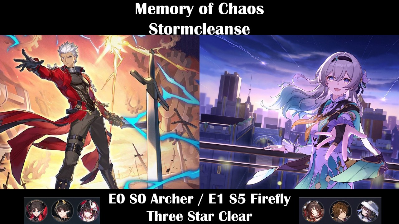 Stormcleanse XII (Full Clear) | E0 S0 Archer / E1 S5 Firefly | Honkai: Star Rail