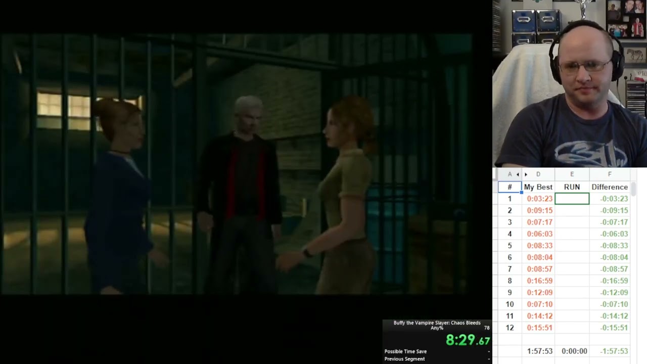 Buffy Chaos Bleeds PS2 Speedrun: NO MEDIPACKS (2:03:42 IGT)