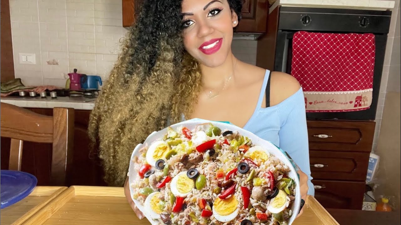 INSALATA DI RISO *BELLA RICCA* EATING SHOW MUKBANG ITA
