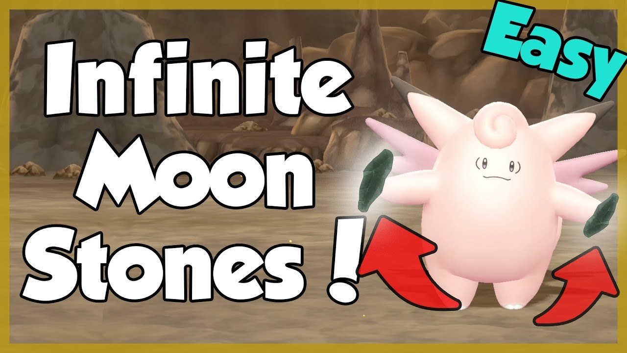 HOW TO GET EASY INFINITE MOON STONES! - Pokemon Let's Go Pikachu/Eevee