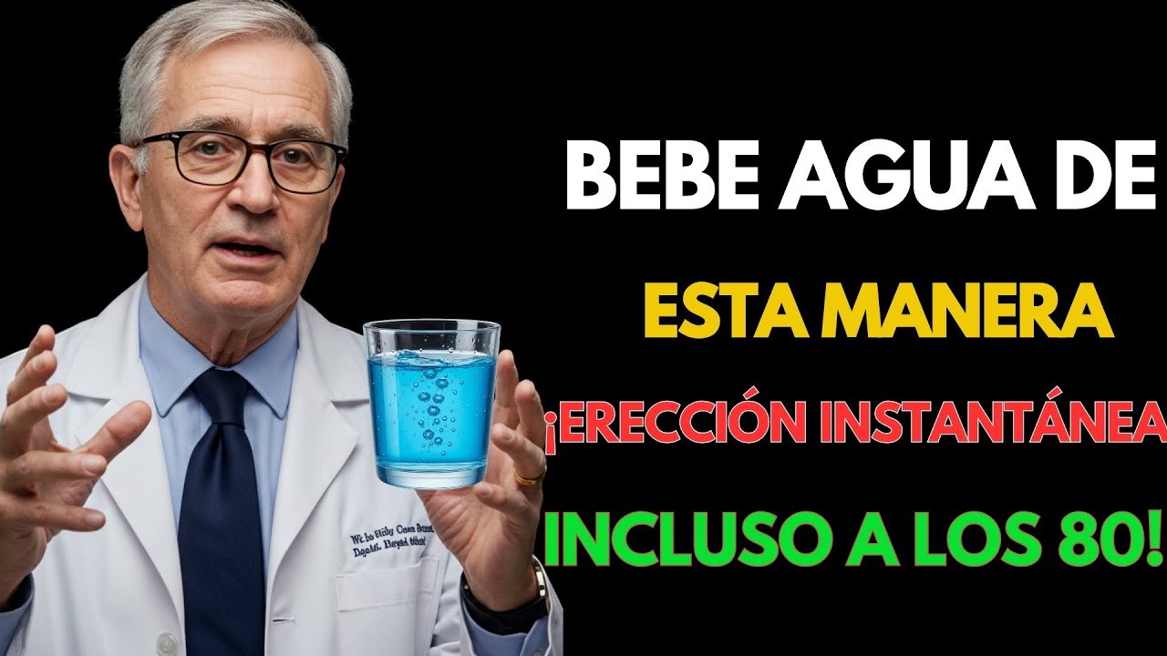 Urólogo revela: ¡Bebe AGUA SIMPLE esta manera! — ¡Este truco aumenta el flujo sanguíneo al instante!