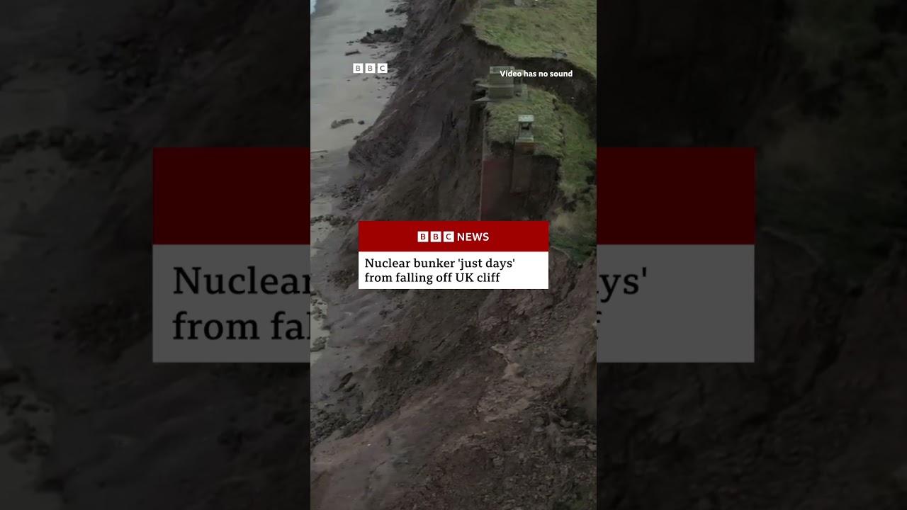 A Cold War-era bunker on the UK coast is nearing collapse due to coastal erosion. 