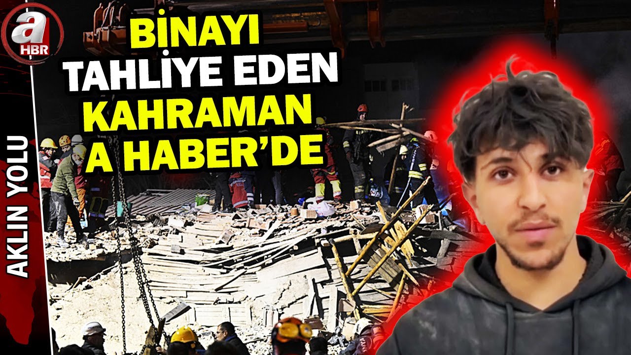 Binayı tahliye eden kahraman A Haber'de! 