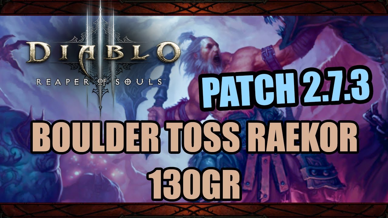 Diablo 3 [Patch 2.7.3 PTR] - Ancient Spear Raekor 130GR