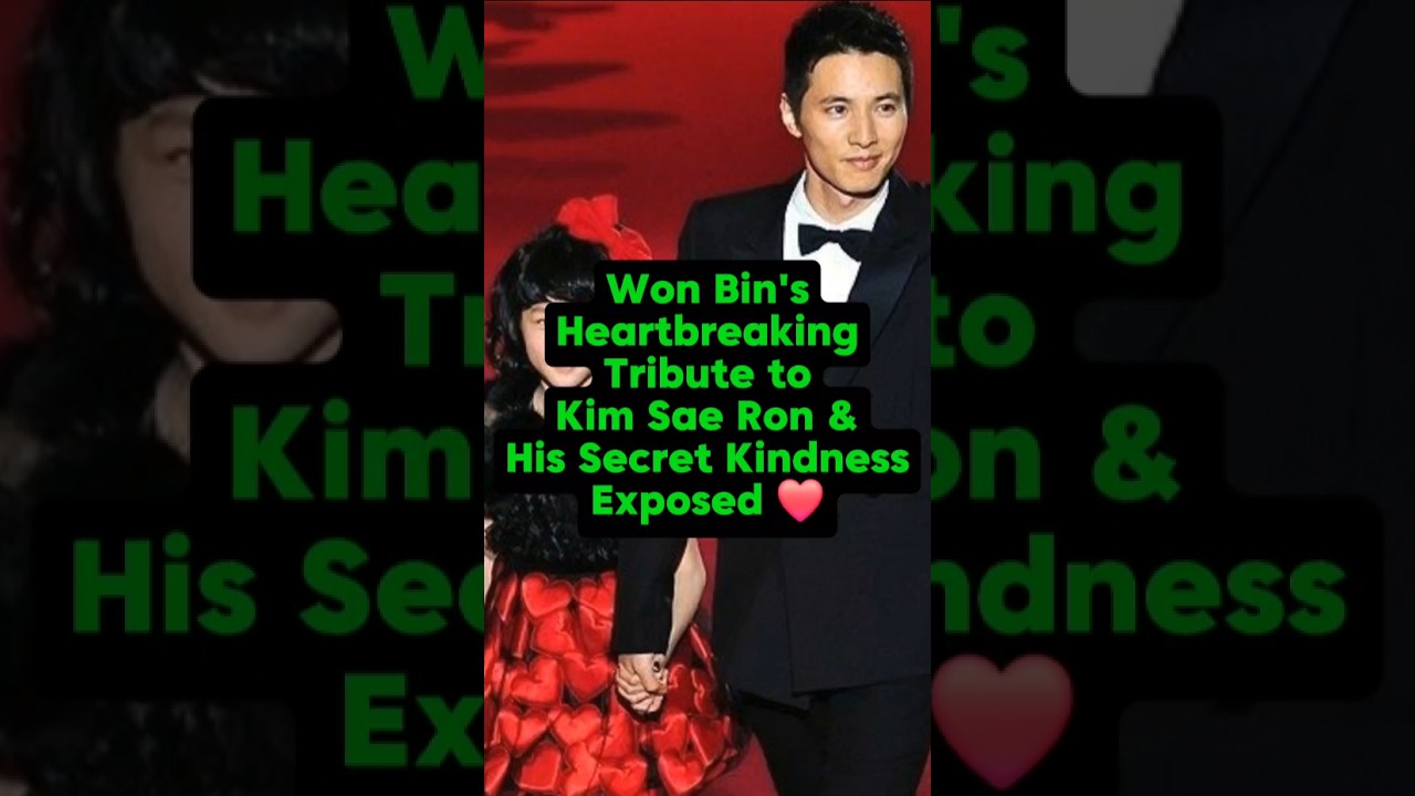Won Bin's Heartbreaking Tribute to Kim Sae Ron & His Secret Kindness Exposed #wonbin #kimsaeron