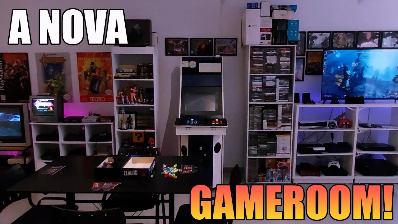 Meu Novo Quarto Retro Gamer (Tour Completo Atualizado!)