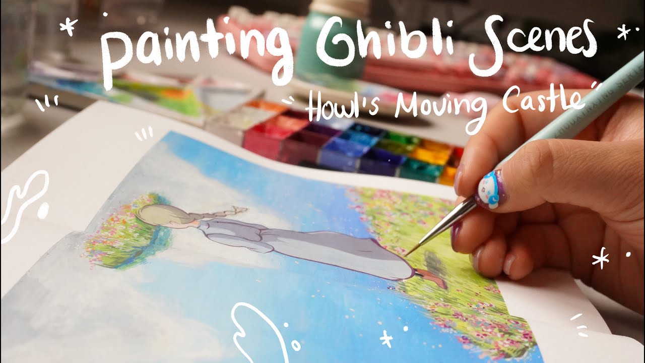 Painting Studio Ghibli “Howl´s moving Castle
