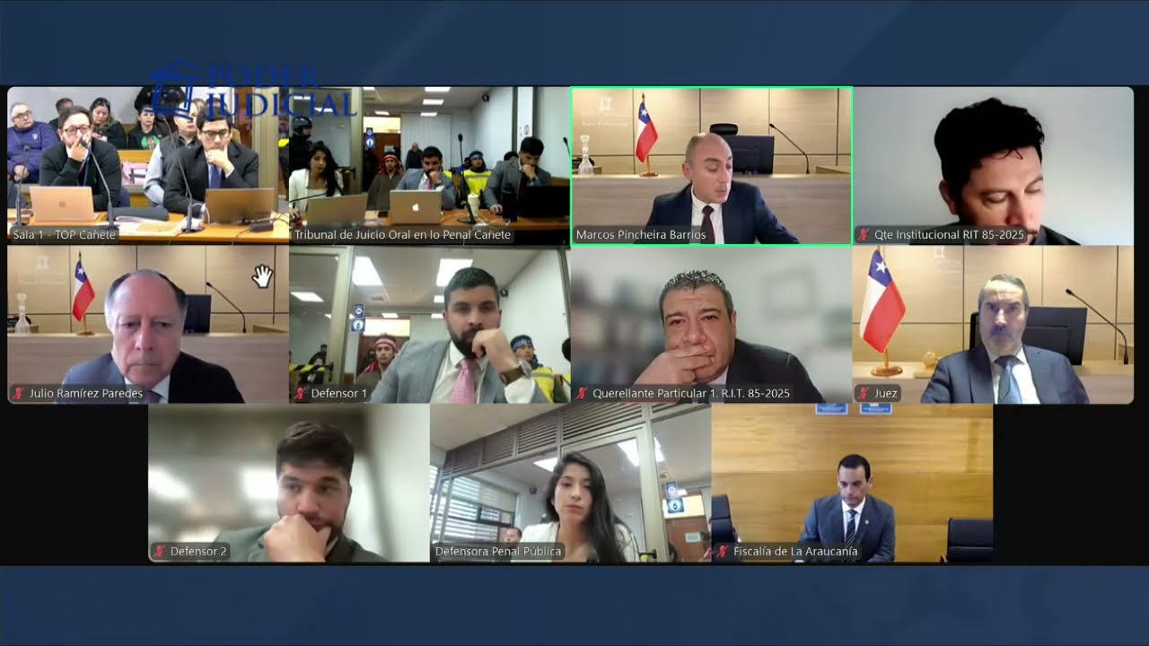 TOP Cañete: Alegatos de clausura de juicio oral contra acusados de triple homicidio de Carabineros