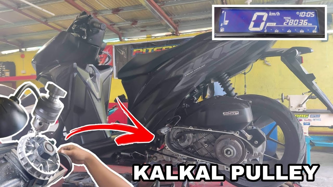 HONDA CLICK 125i KALKAL PULLEY, DEGREE DRIVE FACE, RE-GROOVE BELL - ALL STOCK LANG TO! DUMUDULO AGAD