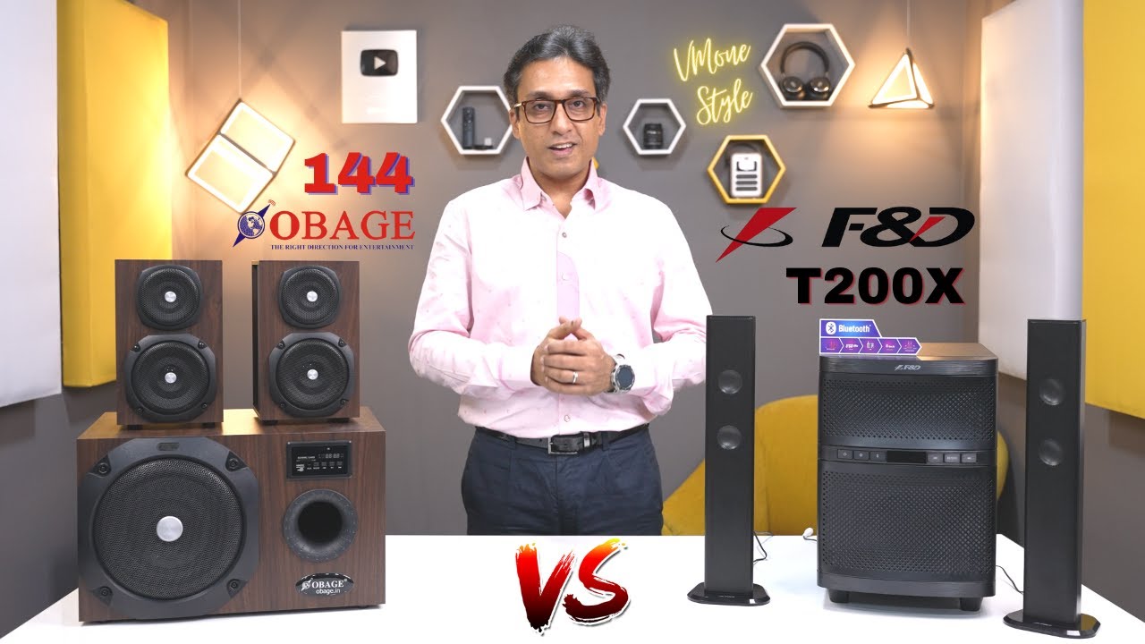 Obage HT 144 vs F&D T200X ⚡ F&D 2.1 Home Theater System ⚡ Obage 2.1 Home Theater System ⚡ VMone