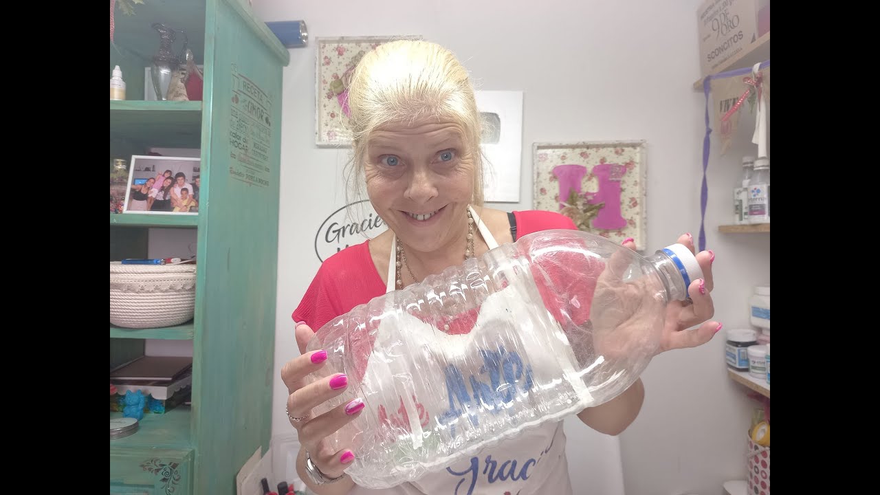 DIY RECICLAJE BE BIDONES DE AGUA , No los tires!! MANUALIDAD PARA PRINCIPIANTES #gracielaherman