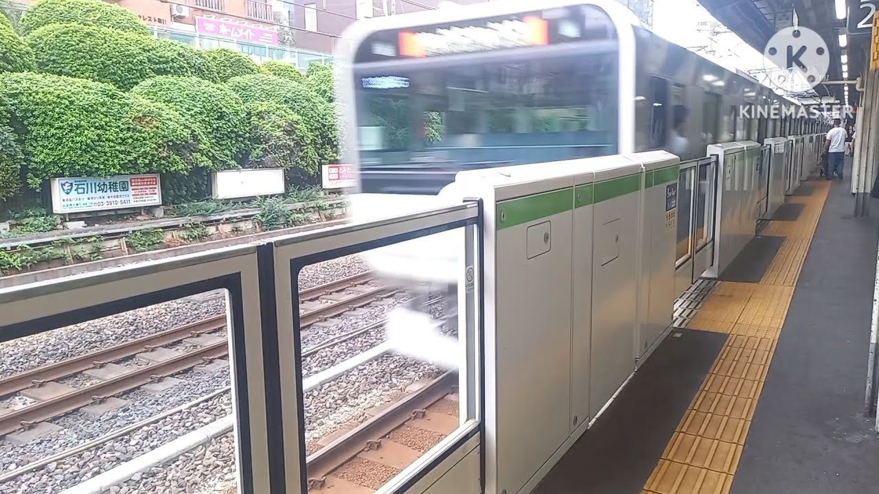 【ラッピングも収録】山手線駒込駅で発着シーンを撮影