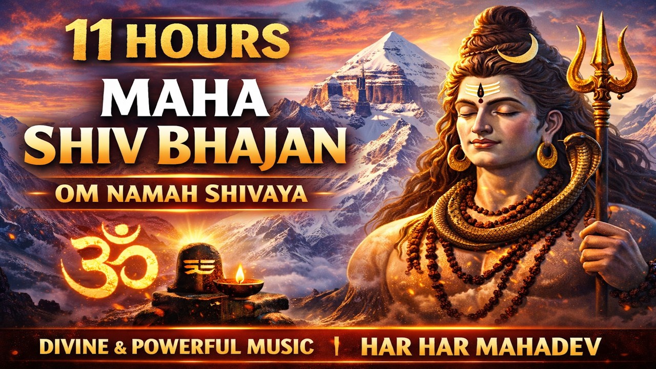 11 Hours Maha Shiv Bhajan | Nonstop Shiv Bhajan | Om Namah Shivaya | Meditation & Devotional Song