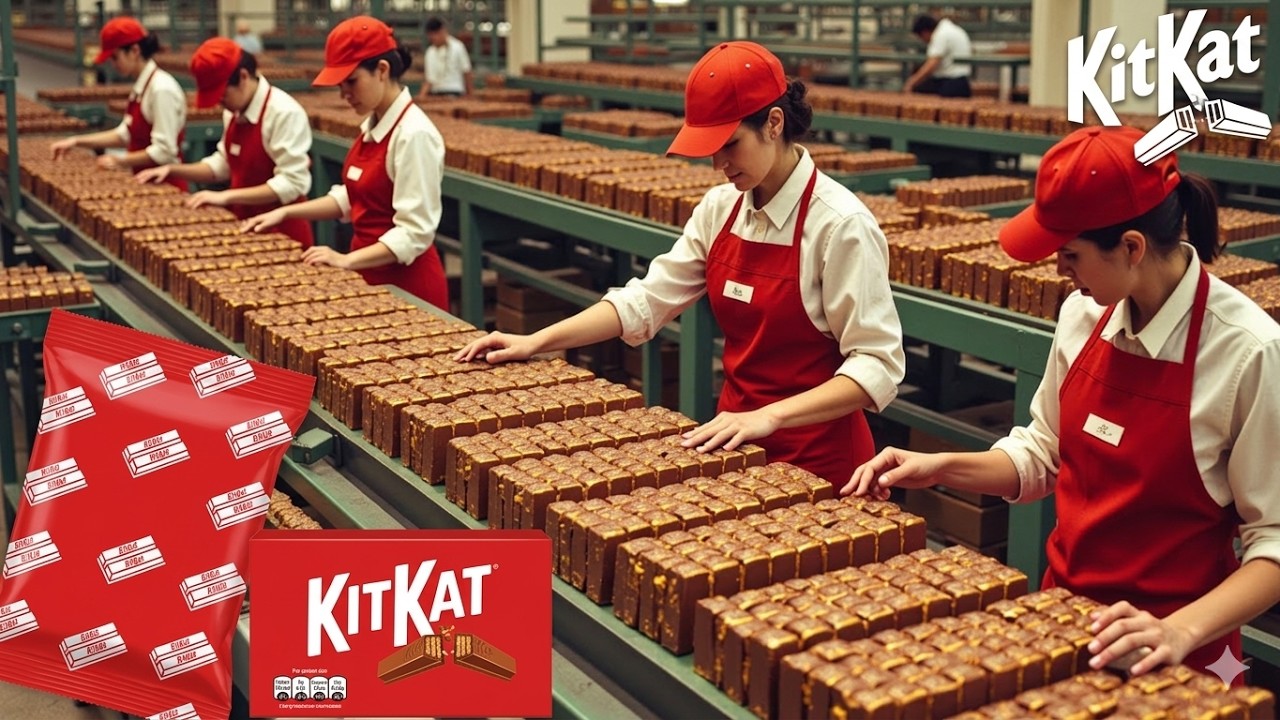 How KitKat Is Made In Factory | 100 Step Real Chocolate Factory Process