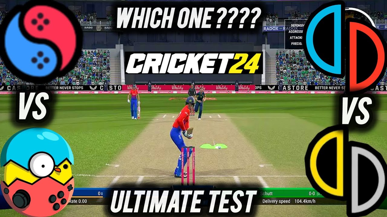 Cricket 24 Yuzu vs Suyu vs Sudachi vs Egg ns Emulator Comparison test on Realme GT Master Edition