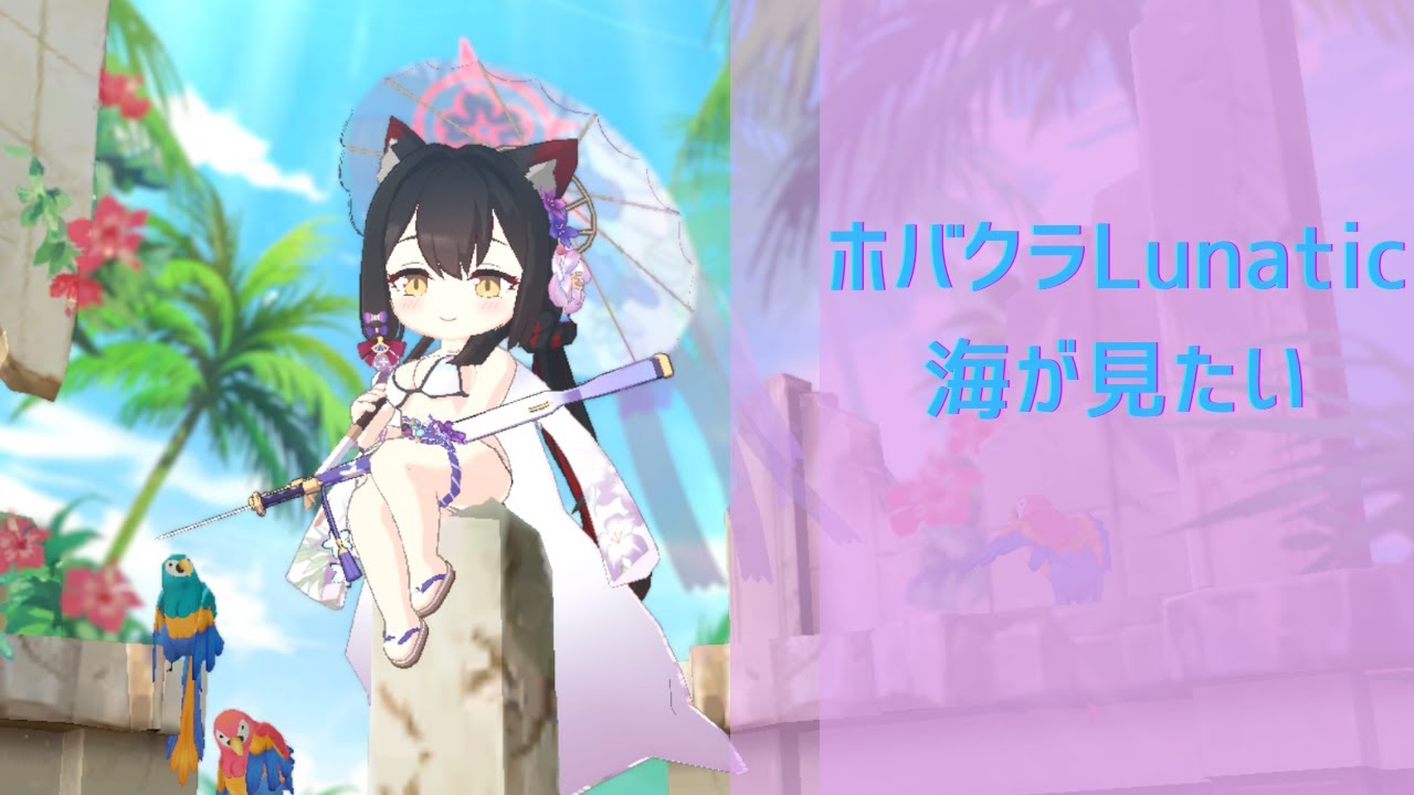 【ブルアカ】ワカモ/ホバクラ 海が見たいLunatic練習