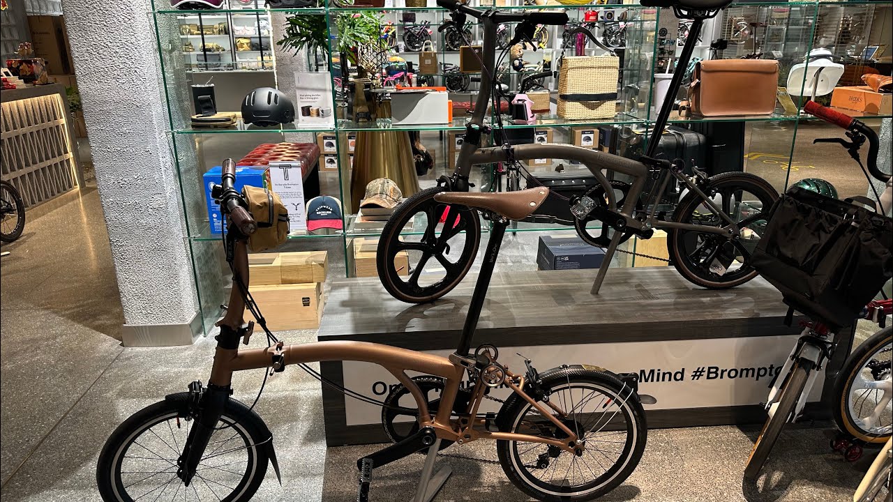 Brompton T Line Ceratech Bronze Vs Raw Titanium Finish Compared