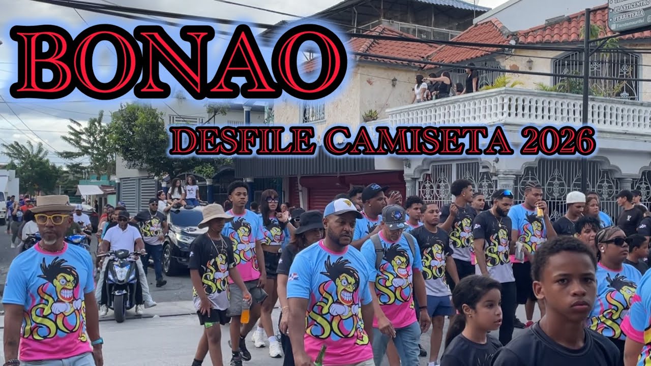 Recorrido Bonao Desfile Camiseta Por La Calle Mexico #desfilede camiseta2026 #carnavalbonao2026