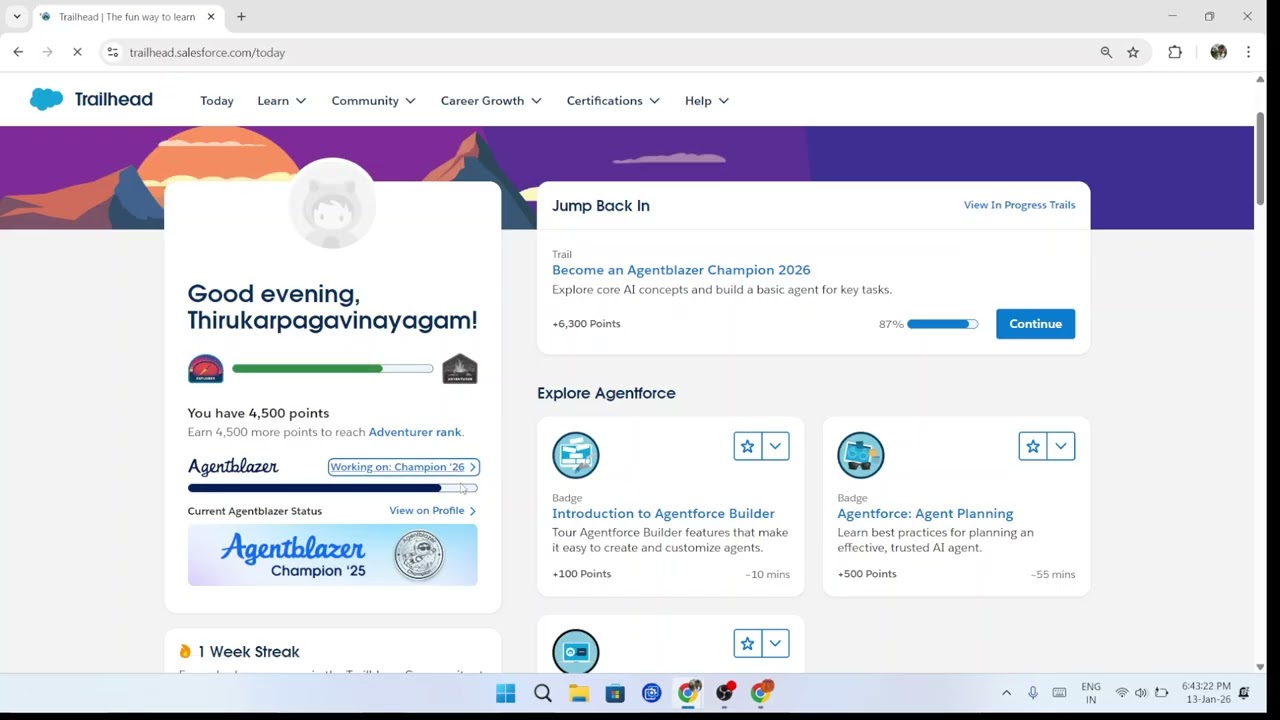 new update module trailhead become an agentblazer champion 2026 answers for becoming an agentblazer