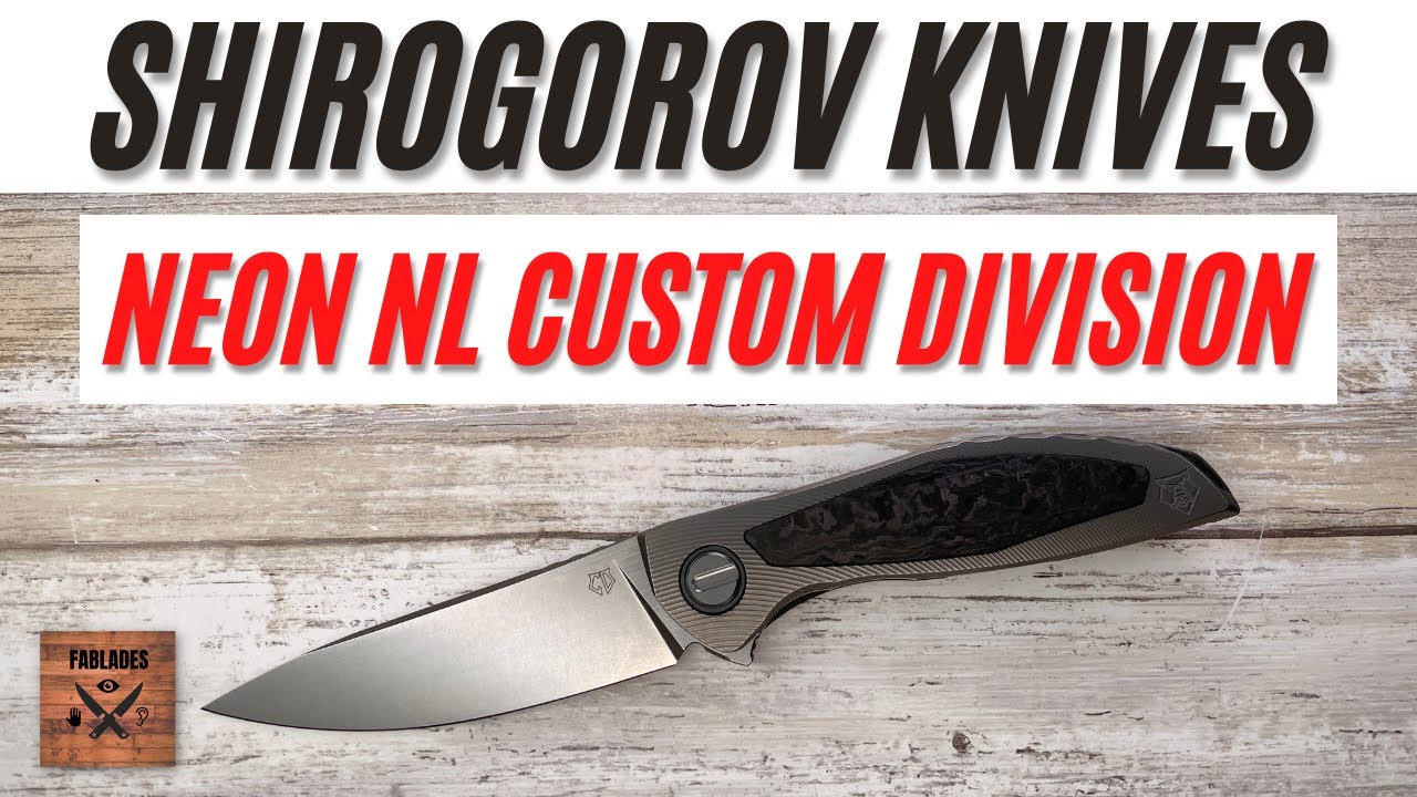 Shirogorov Custom Division Neon NL Pocketknife. Fablades Full Review