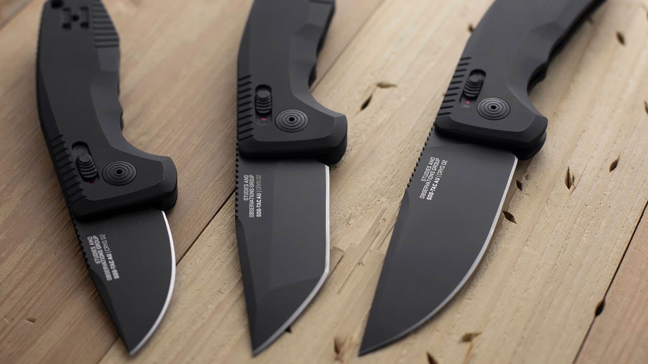 Автоматический складной нож SOG-TAC AU