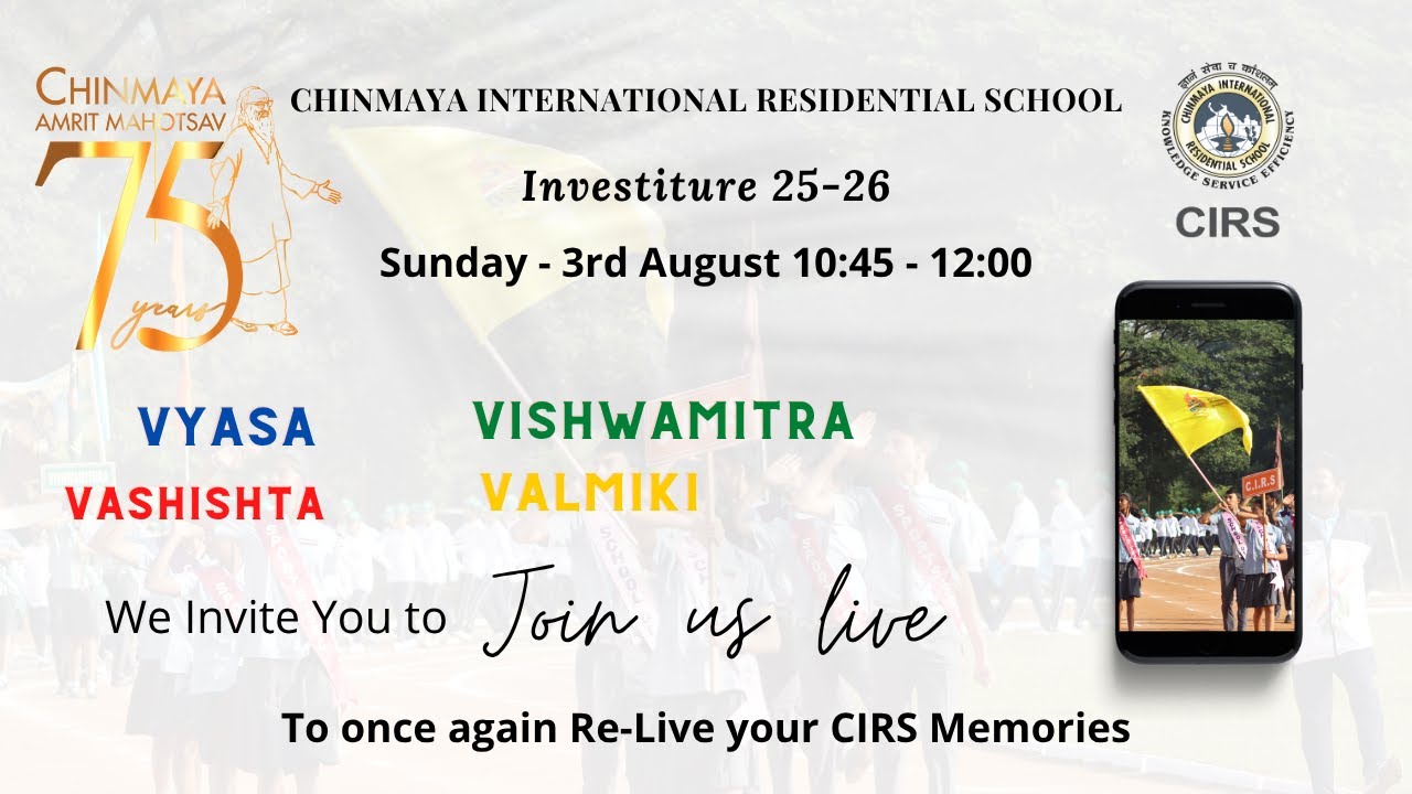 CIRS Investiture 2025 - 2026 #Studentscouncil #Leadership #chinmayavidyalaya