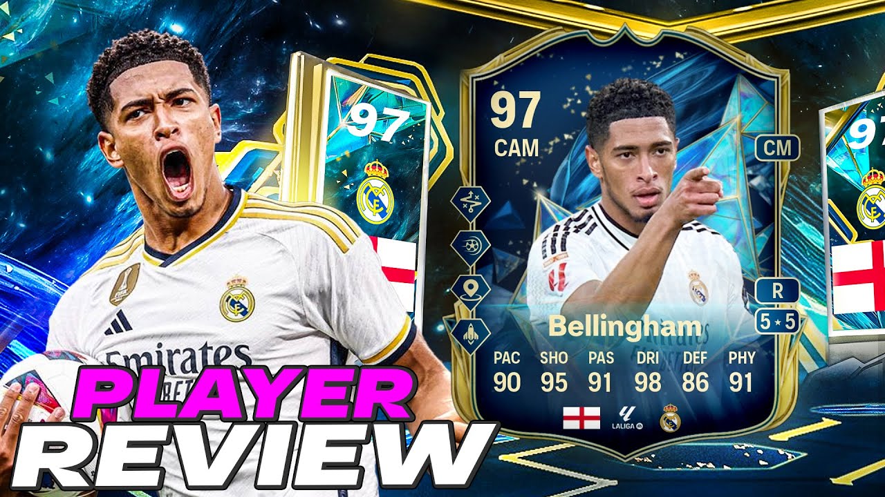 😱97 TOTS BELLINGHAM PLAYER REVIEW - EA FC 25 ULTIMATE TEAM