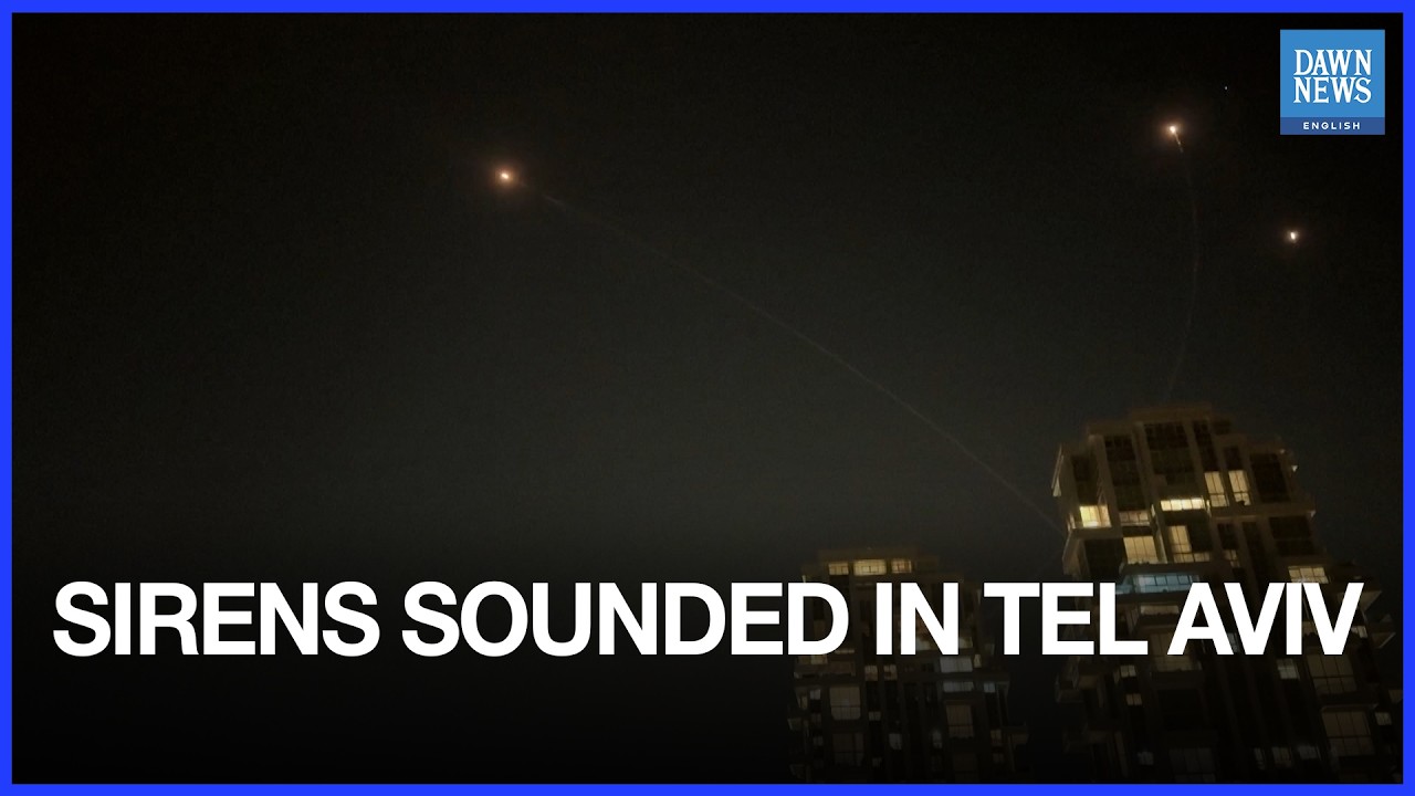 Sirens Sounded In Tel Aviv And Areas Around It Alerting For Incoming Iranian Missiles
