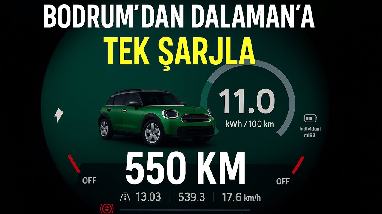 “550 KM’lik Elektrikli Yolculuk | MINI Countryman E Max Menzil Testi!”