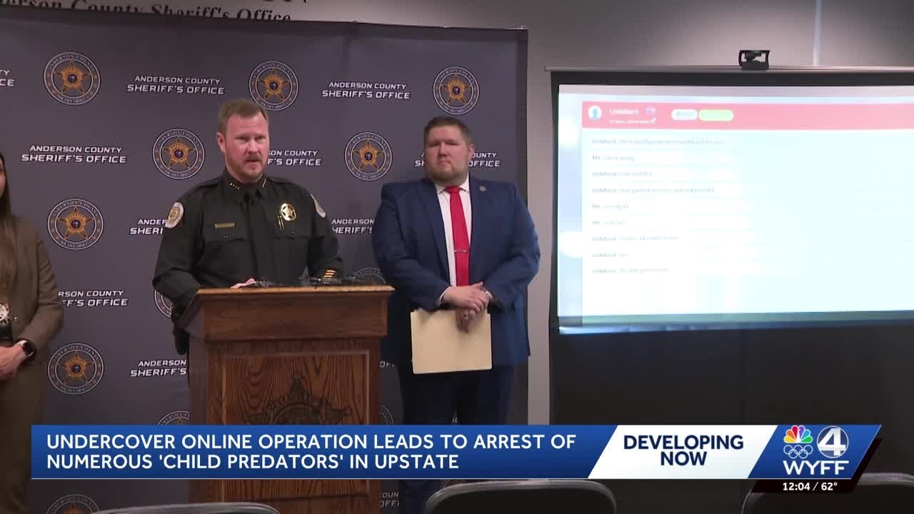Anderson County sting operation targets online child predators