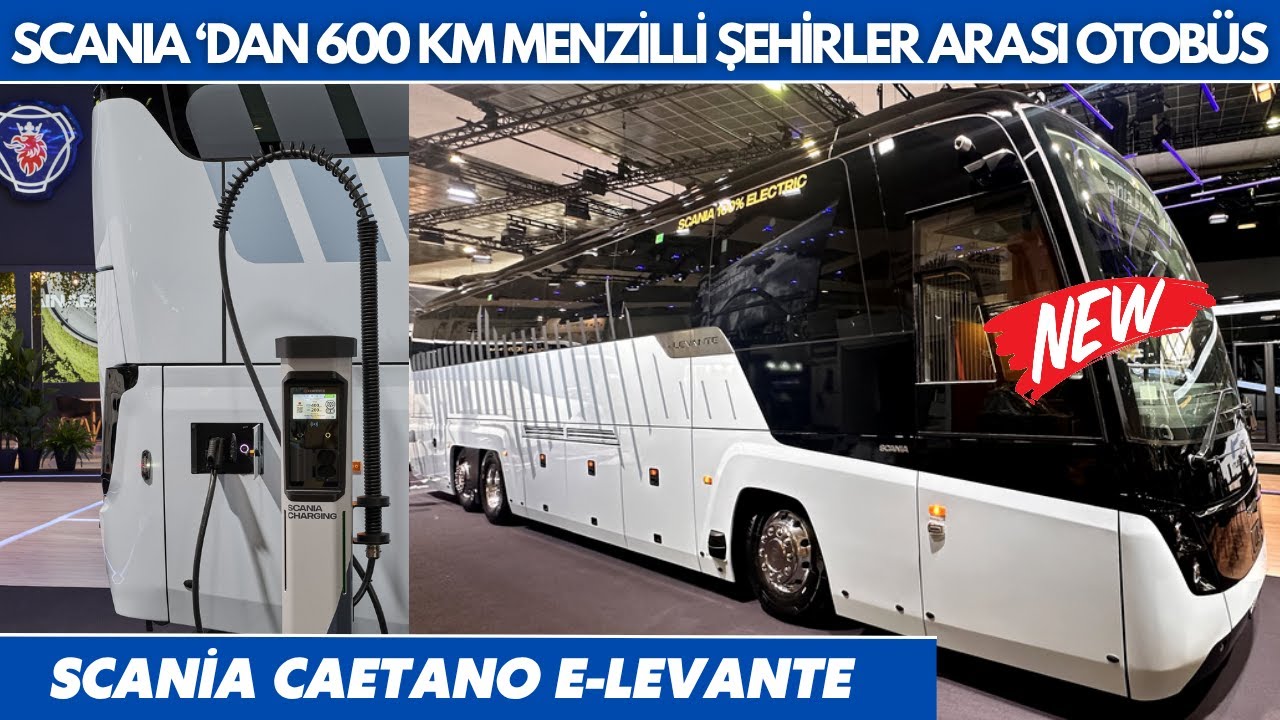 Scania Caetano  ''e.LeVante'' 600 KM Menzil Elektrikli Otobüs