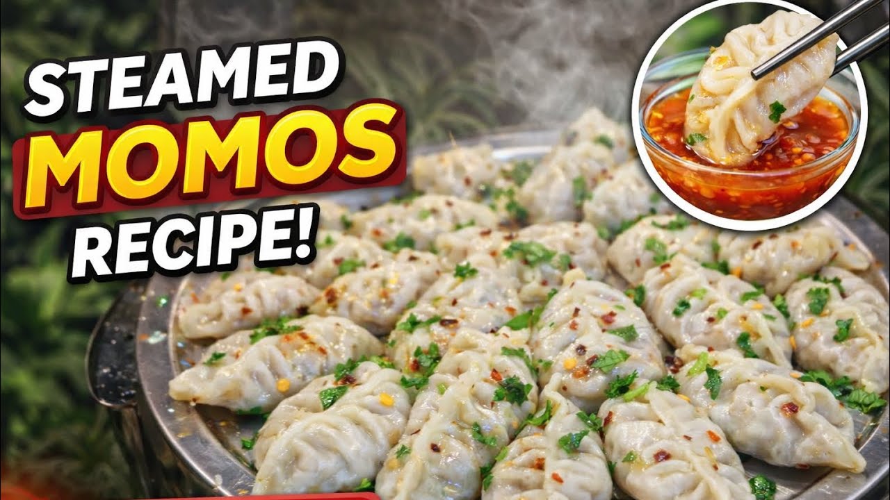 क्विक और आसान Steamed Momos विधि | #momos #viral #chinesefood #cooking #hindi #english #easyrecipe