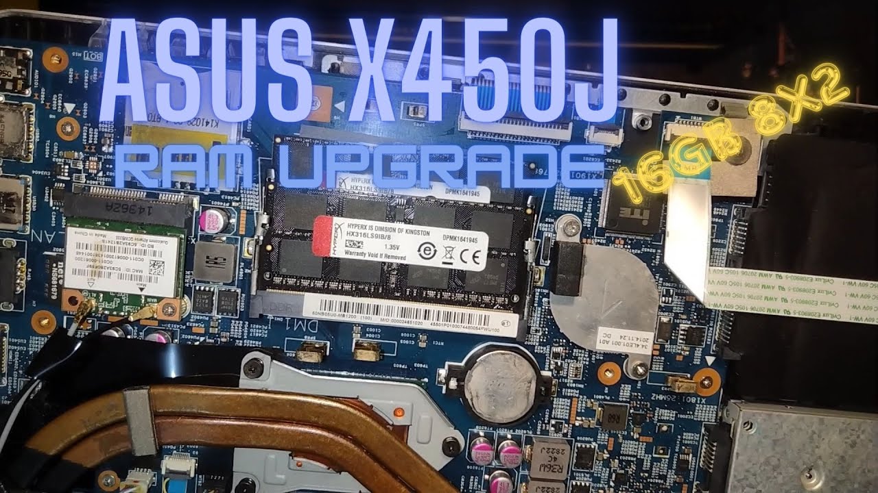 Asus X450J Ram Upgrade 16GB Dual Channel 1600Mhz DDR3 With Kingston HyperX Impact Ram