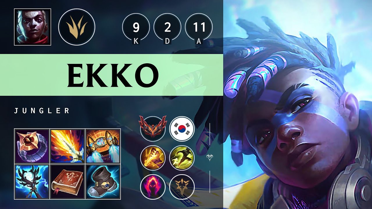 Ekko Jungle vs Rengar - KR Grandmaster Patch 25.16