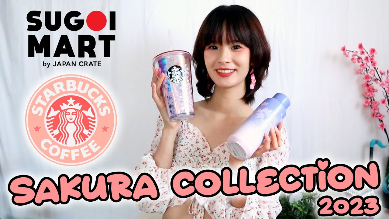 starbucks sakura collection 2023 - sugoi mart unboxing ♡