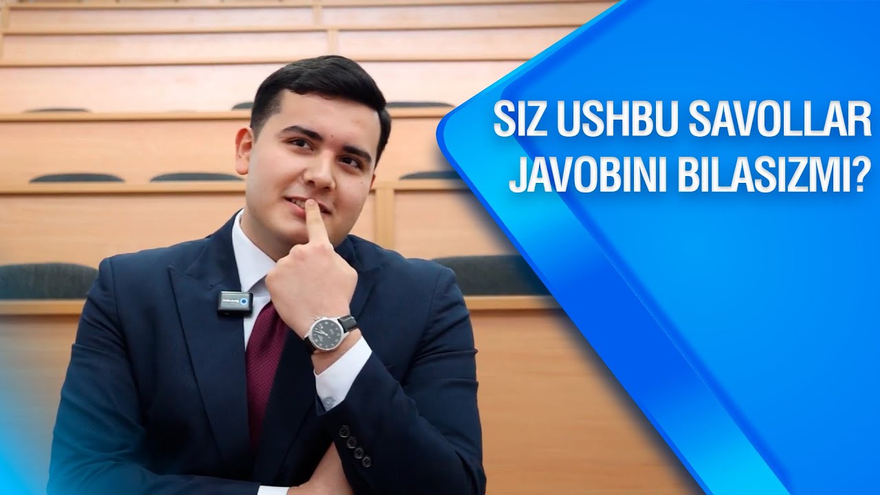 Siz ushbu savollar javobini bilasizmi?  | Toshkentdan ko'rsatamiz (18.01.2026)
