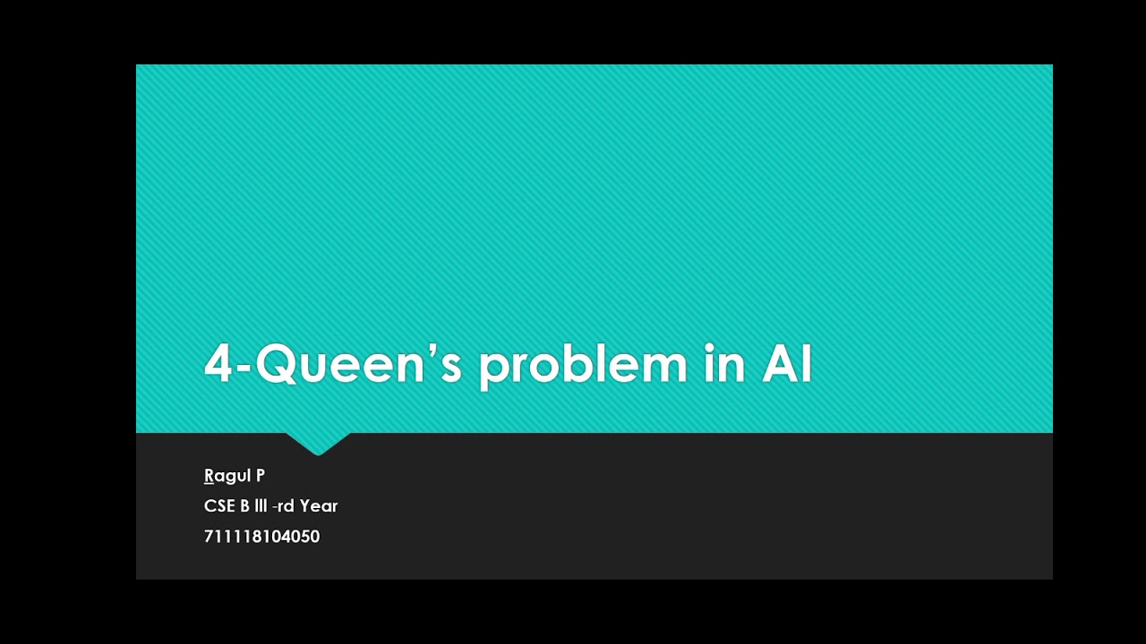 4 queens problem case study