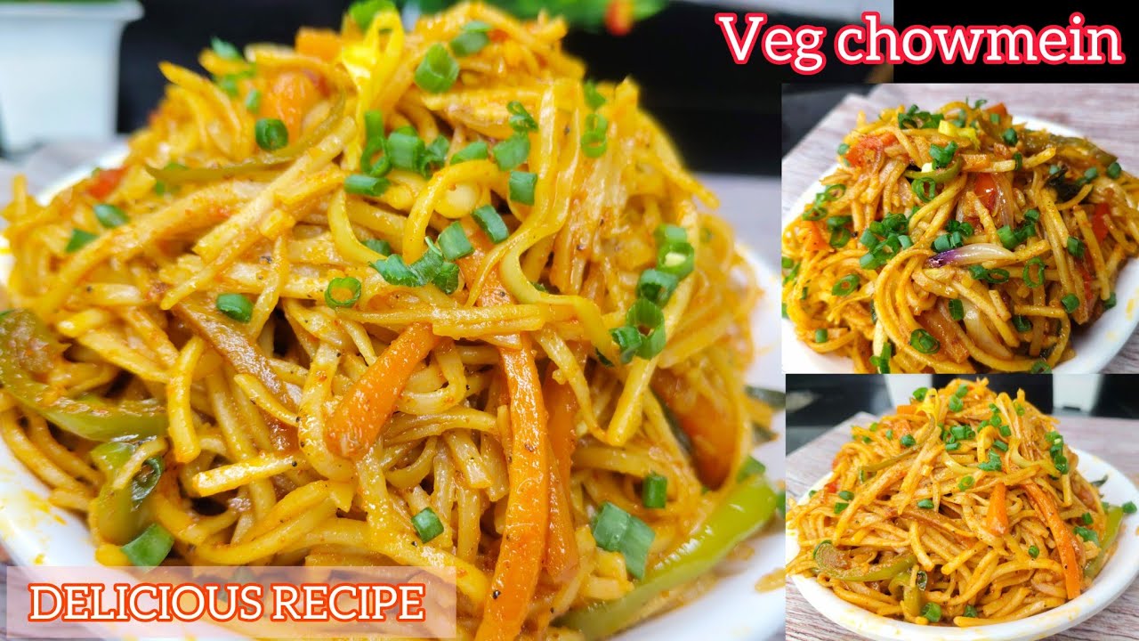 मार्केट जैसी चाउमीन घर पर🤤Street Style Veg Chowmein Recipe | चाइनीज नूडल्स | veg chowmein 