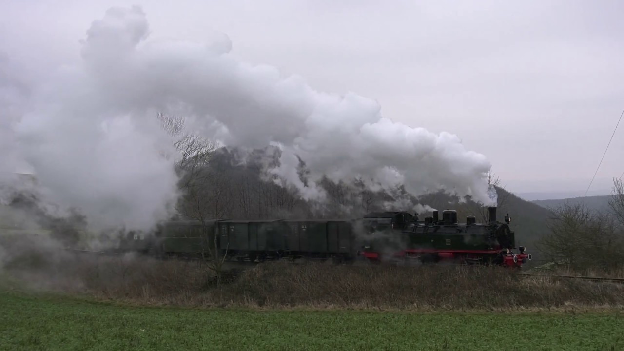 Mit Dampf und einem GmP über die Steilstrecke nach Engeln (4k)