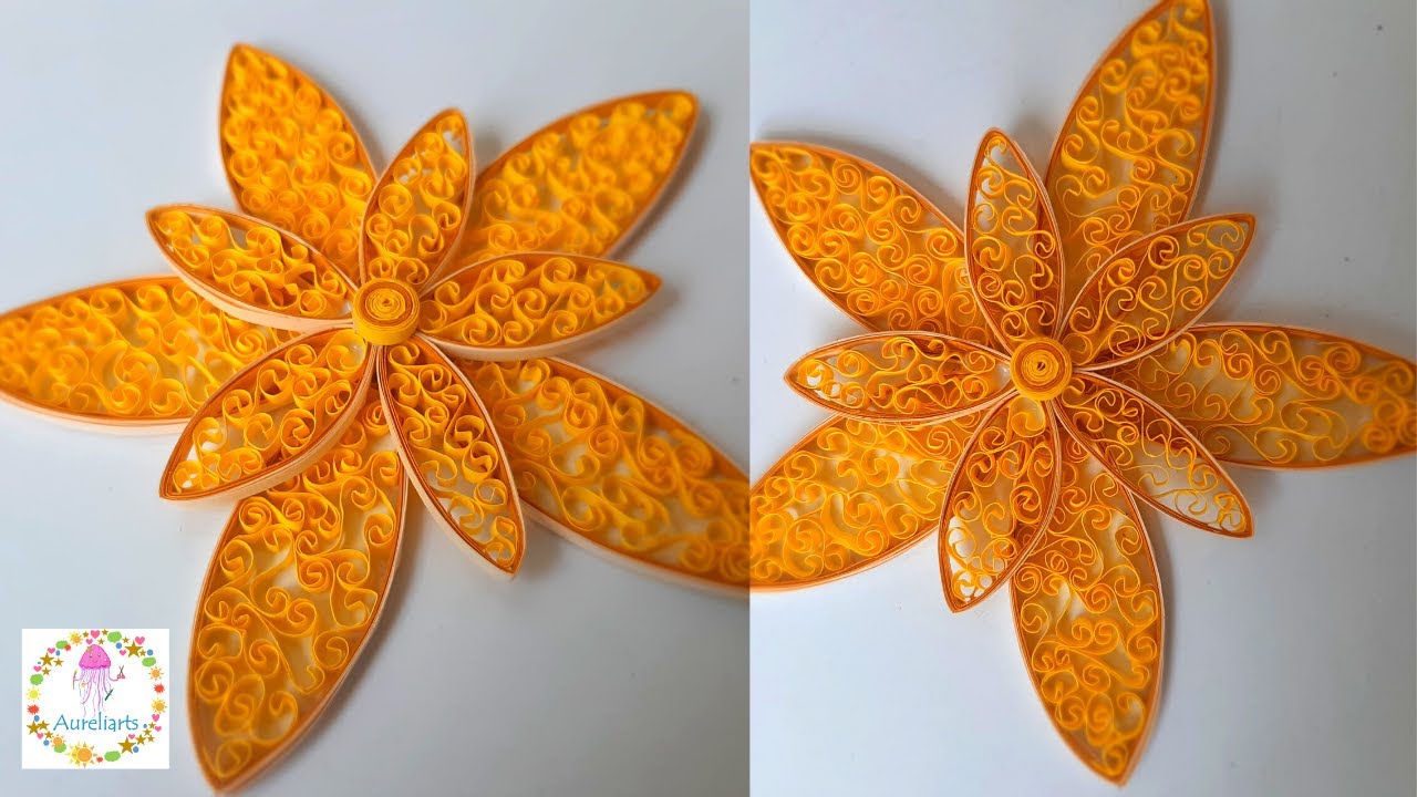 Paper Quilling Flower 🌼 Easy Paper Quilling Ideas | Aureliarts