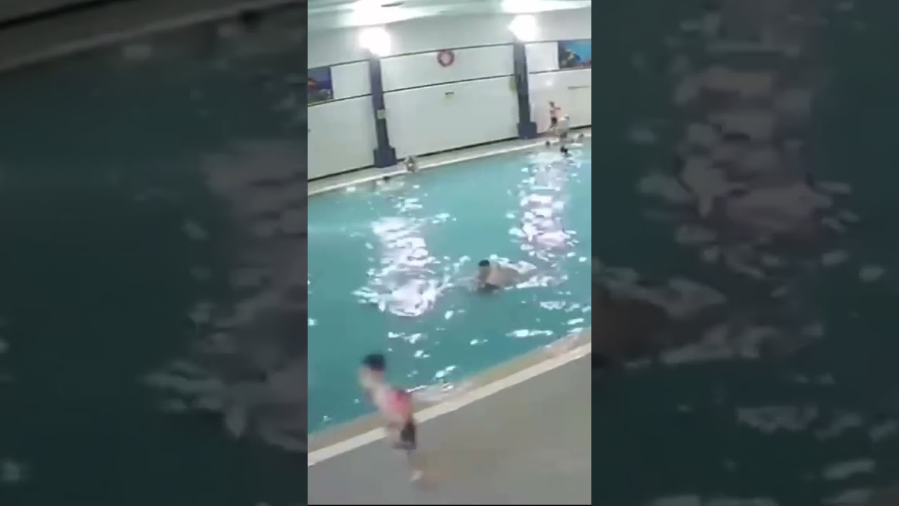 10-Year-Old's Near Drowning Caught on Camera #shorts